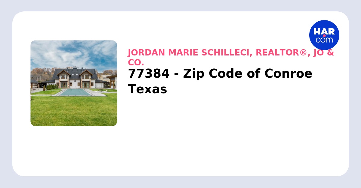 mee☆*° US ZIP Code 77384 - Conroe, Texas Overview and Interactive Map